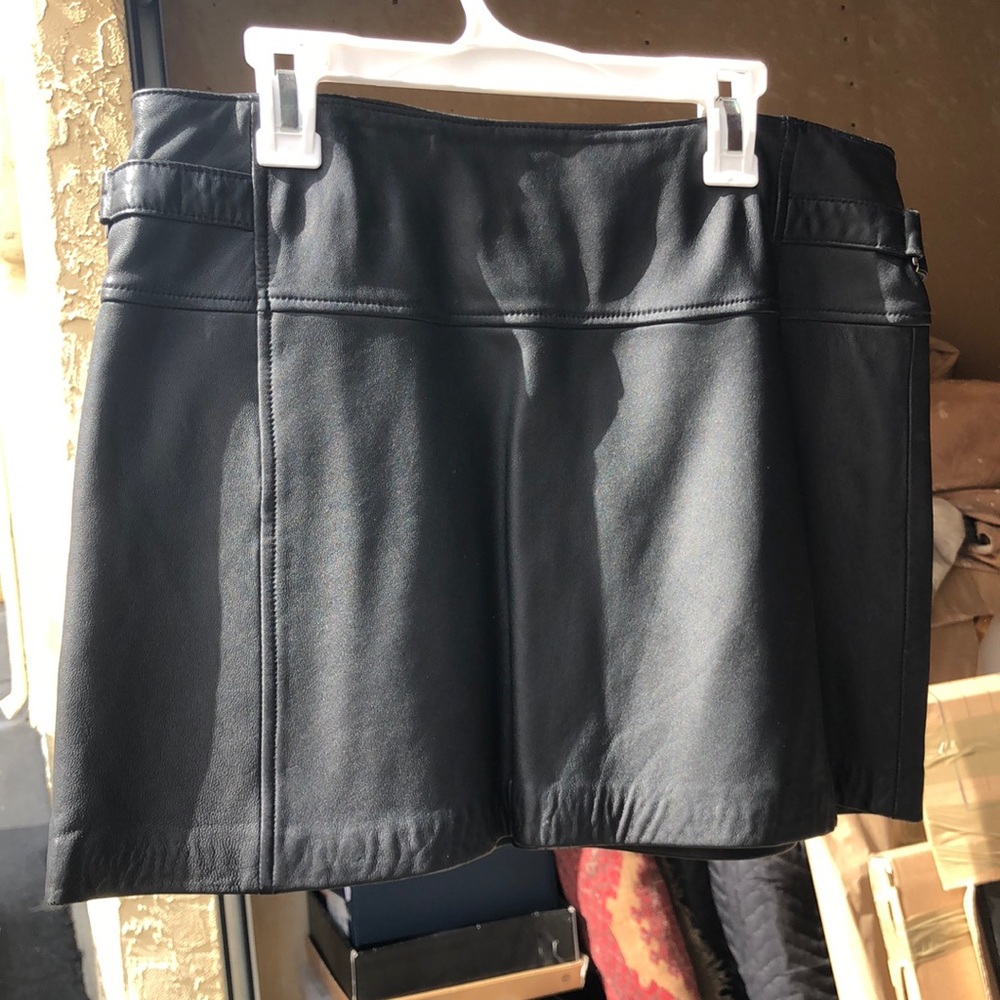 BCBG leather skirt